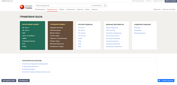 Система Главбух для упрощенки